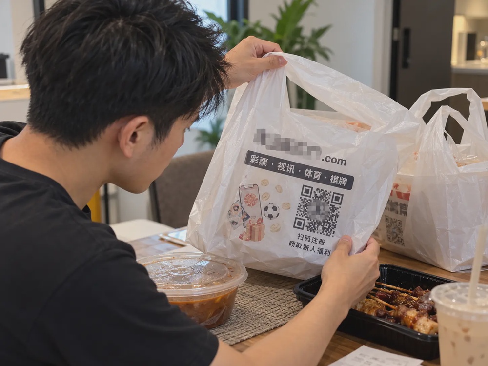 Image from: 大马男子叫外卖看到打包袋印du网广告!警方5年前曾打击这种手法,如今又出现!