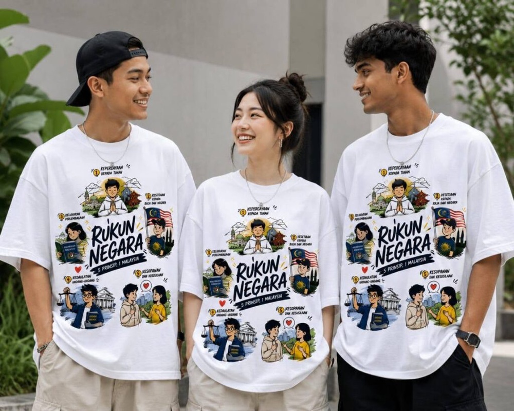 Image from: [WATCH] Wear your values: Ronnie Liu to print Rukun Negara on T-shirts