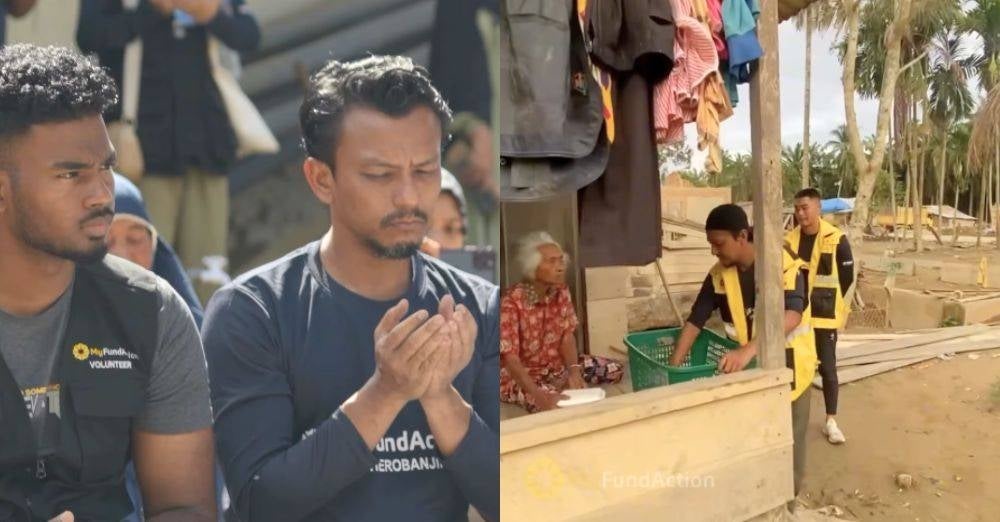 Image from: Faizal Tahir sanggup tidur atas tikar, menyamar jadi ‘Ahmad’ bantu mangsa banjir enggan dikenali. 'Kantoi ada orang buka YouTube...'