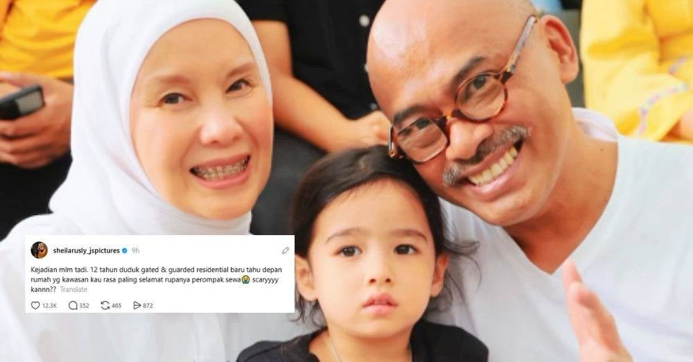 Image from: '12 tahun, jiran sendiri disyaki perompak…’ Sheila Rusly kongsi pengalaman buat ramai terkejut