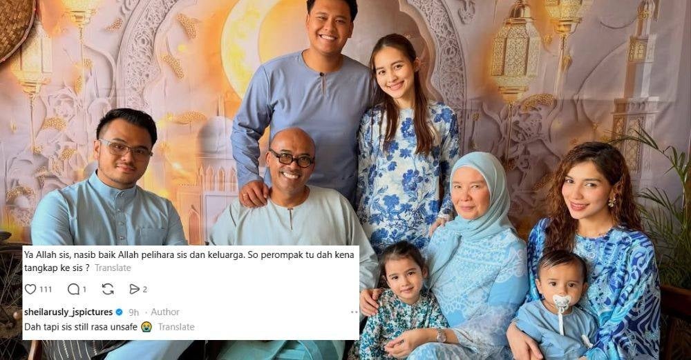Image from: '12 tahun, jiran sendiri disyaki perompak…’ Sheila Rusly kongsi pengalaman buat ramai terkejut