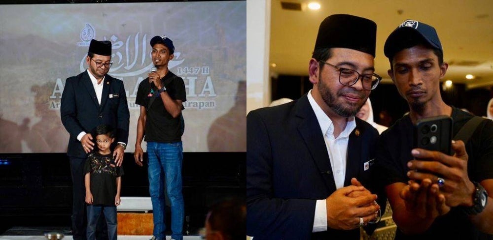 Image from: 'Alhamdulillah, tiket umrah ni untuk mak' – Niat bawa ibu ke Tanah Suci tercapai, kisah Abang Minyak Hitam Jalanan sentuh hati ramai