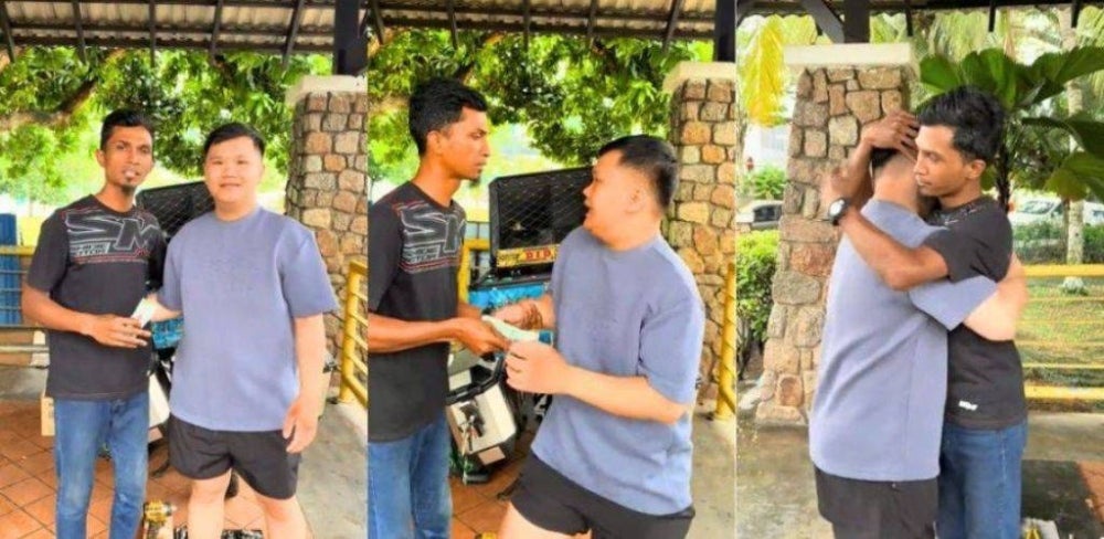 Image from: 'Alhamdulillah, tiket umrah ni untuk mak' – Niat bawa ibu ke Tanah Suci tercapai, kisah Abang Minyak Hitam Jalanan sentuh hati ramai