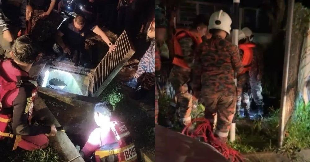 Image from: 'Harap jumpa apa pun keadaan...' Jatuh 3.30 petang, keluarga tahu 6.30 kawan lambat maklum,  bapa tekad redah longkang cari Khairil Izani 