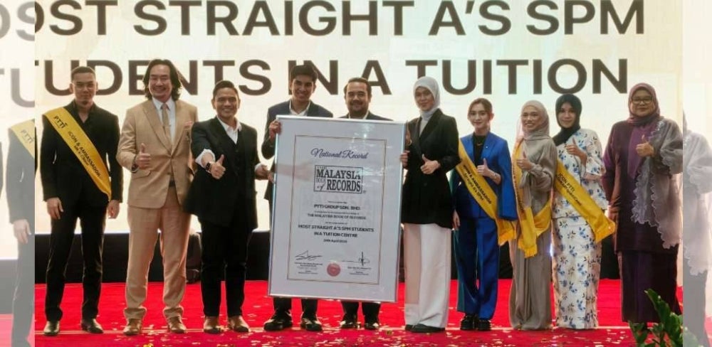 Image from: PTTI catat 534 pelajar straight A SPM 2025, diiktiraf The Malaysia Book of Records tiga kali