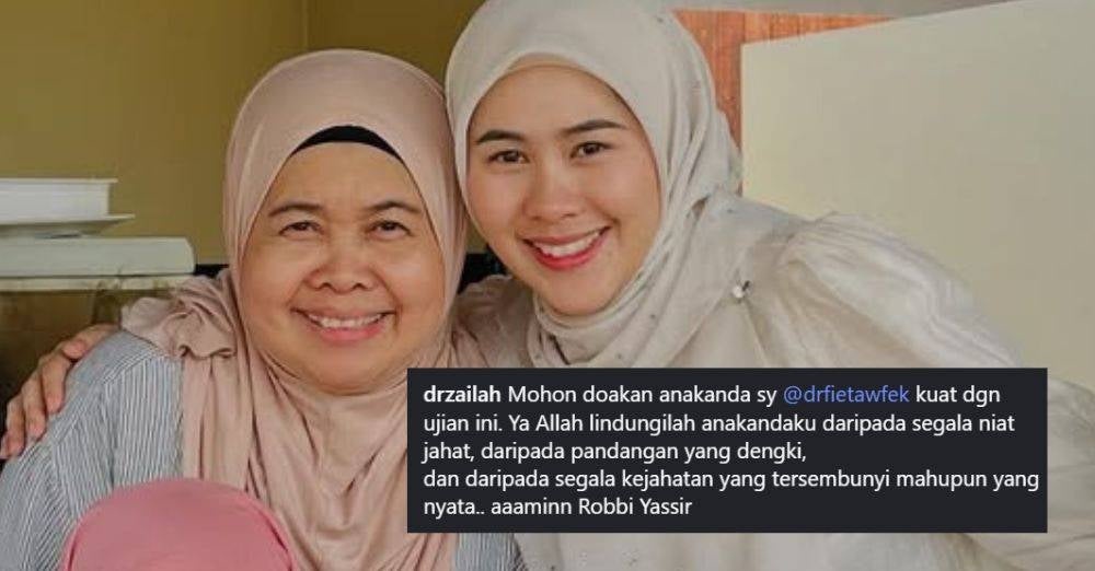 Image from: Dr Fie didakwa langgar perintah mahkamah, ibu mohon doa. 'Moga anakku kuat'