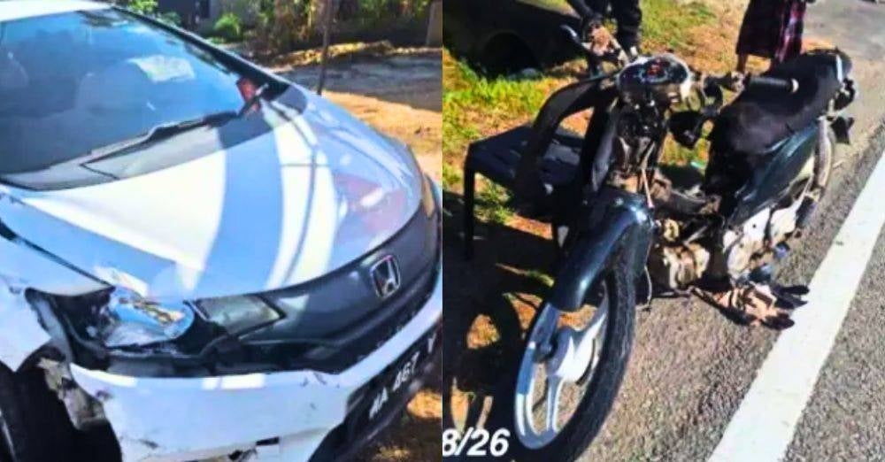 Image from: 'Nak pergi sekolah...' - Remaja 14 tahun bawa motosikal dibonceng 3 adik & sepupu parah dalam nahas di Machang, ini kronologi kemalangan