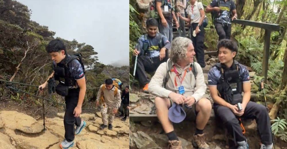 Image from: Viral di TikTok! Aksi Tengku Hassanal tawan Kinabalu, mesra rakyat tarik perhatian