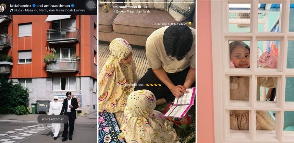 Image from: Amira Othman kongsi momen 'ustaz daddy' Fattah Amin ajar Fatima mengaji sentuh hati ramai -'Sabar itu pahit, hujungnya indah...'