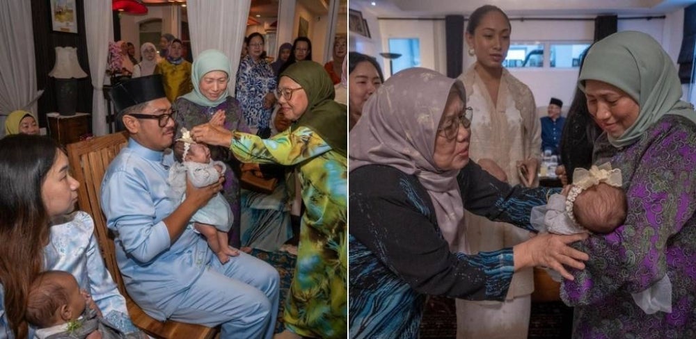 Image from: 'Aturan ALLAH itu indah...' 7 tahun menanti, Nancy Shukri syukur dikurniakan cucu kembar penyeri keluarga