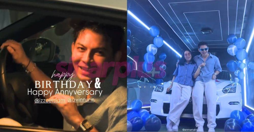 Image from: 'Menangis depan kereta impian' Izzue Islam terharu isteri hadiahkan Nissan GT-R sempena ulang tahun ke-36 & anniversary ke-13