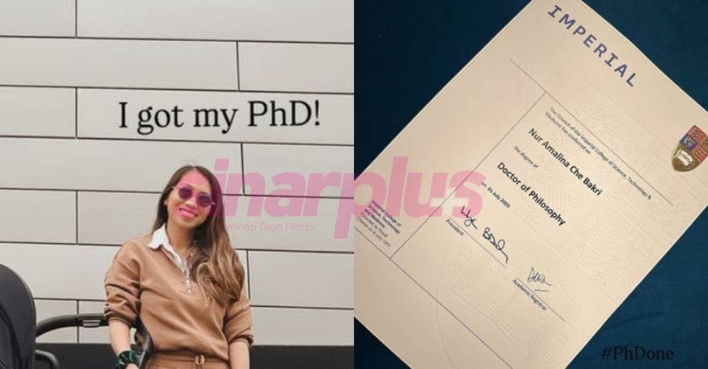 Image from: 'Malam panjang, syif on-call, tesis...' Dr Amalina graduasi PhD Imperial College London, kongsi pengorbanan di sebalik kejayaan, luahan buat 2 puteri
