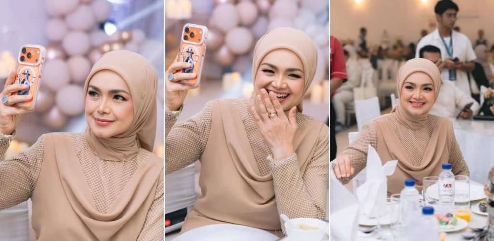 Image from: 'Nyaris jadi ahli kumpulan Sepahtu!' Selalu nampak serius di pentas, ini sisi berbeza Siti Nurhaliza layan Threads sambil bantu peniaga
