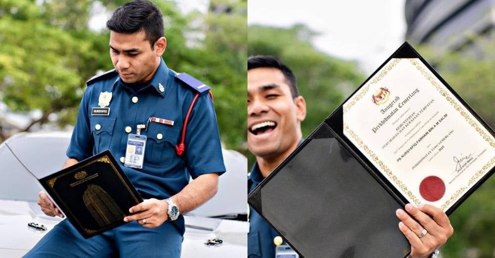 Image from: 'Terima kasih sentiasa mendoakan’. Syafiq Farhain terima Anugerah Perkhidmatan Cemerlang