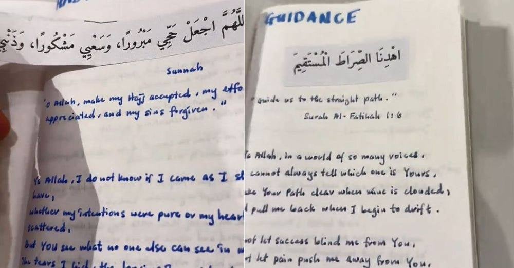 Image from: 'ALLAH nampak kesungguhan...' Ramai kagum lihat nota haji Lisa Surihani, siap hafal doa & rangka 'peta minda' ibadah