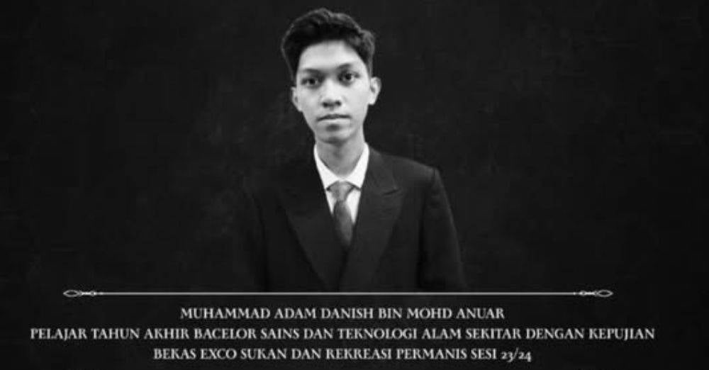Image from: 'Arwah baik sangat, jaga solat..." Pelajar UPM maut tersedut tangki air ketika intern, berikut kronologi kejadian