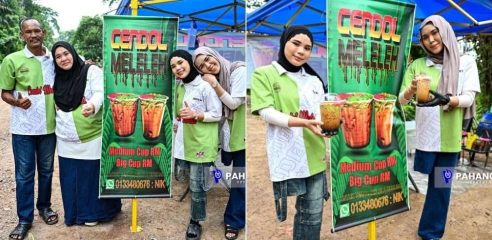Image from: 'Kami kasihan lihat abah..." – Hilang kaki akibat kemalangan, dua beradik bangkit berniaga cendol demi ringankan beban keluarga