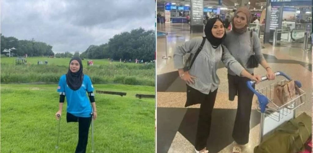 Image from: 'Kami kasihan lihat abah..." – Hilang kaki akibat kemalangan, dua beradik bangkit berniaga cendol demi ringankan beban keluarga