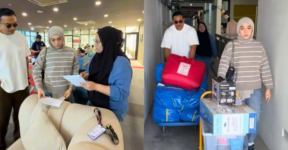 Image from: 'Kita grad sama-sama ok!' Norman Hakim hantar Maria Danisha ke universiti, sambung belajar bersama Marissa Dania secara ‘out-campus’