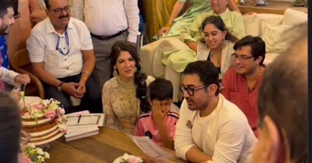 Image from: Cinta sempurna pada usia 61 tahun, Aamir Khan sah bergelar suami Gauri Spratt