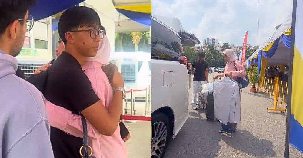 Image from: 'Jangan lupa ALLAH, mama always pray for you' - 18 tahun tak pernah berpisah, Linda Rafar sayu lepaskan anak ke UM