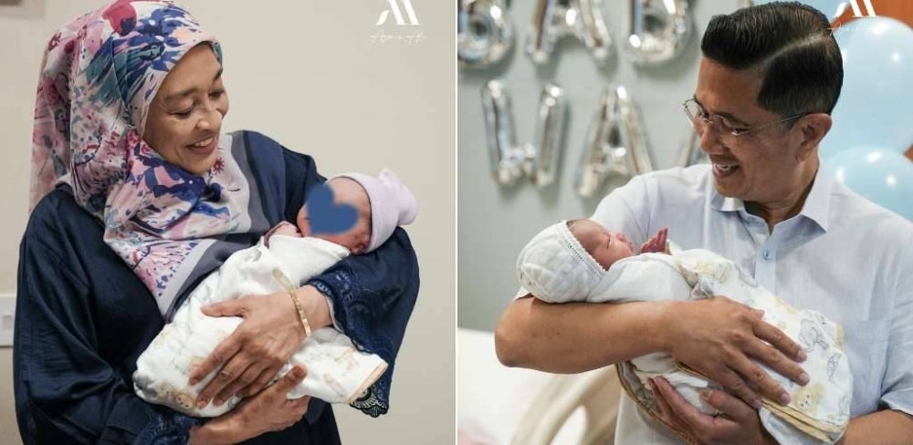 Image from: Azmin Ali kongsi khabar gembira, anak perempuan selamat lahirkan bayi sulung -'Alhamdulillah, cucu ke-8 kami'