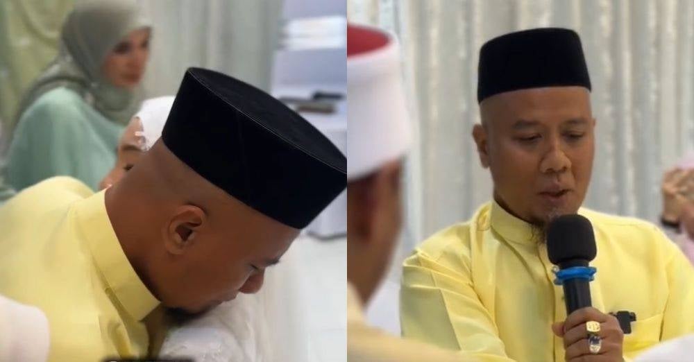 Image from: Sebak lepaskan puteri sulung, Faizal Ismail menangis terima menantu