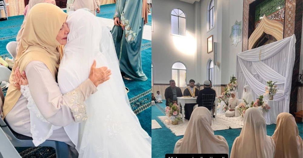 Image from: Anak kedua selamat berkahwin, Wardina Safiyyah syukur terima menantu. 'Alhamdulillah bertambah seorang lagi anak lelaki dalam keluarga'