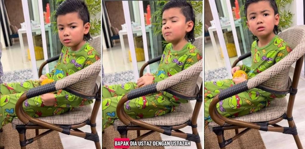 Image from: Perbualan Jayden dan Noor Nabila soal solat dan masjid tular, telatah si kecil mencuit hati – 'Dah tertinggal jauh dah baby'