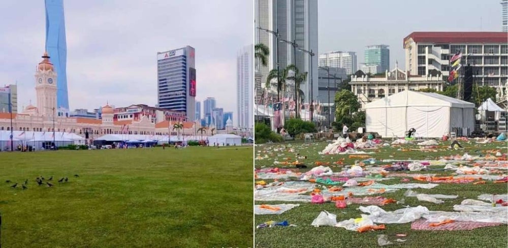 Image from: 'Kuala Lumpur ialah rumah kita' – Hannah Yeoh kecewa Dataran Merdeka dicemari sampah, ingatkan rakyat tanggungjawab bersama