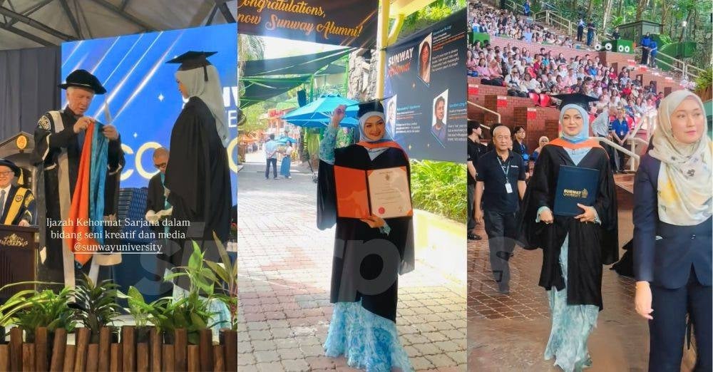 Image from: Siti Nurhaliza terima Ijazah Kehormat Sarjana Seni Kreatif dan Media
