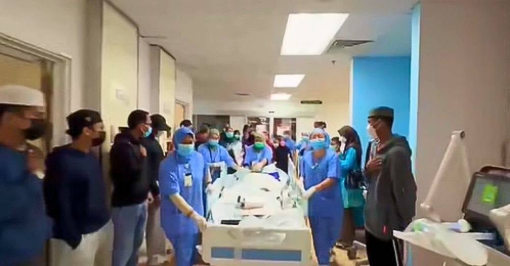Image from: 'Penghormatan terakhir wira kehidupan' – Pergi sehari selepas ulang tahun, 'honor walk' Nabil Izz Qaisar runtun hati warganet