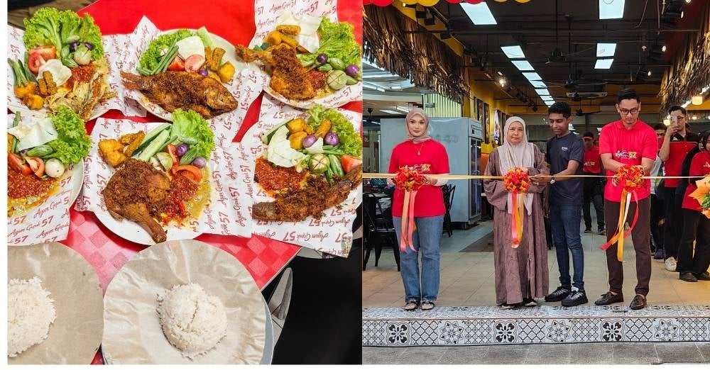 Image from: Ayam Gepuk 57 tampil dengan kelainan, sajian autentik bersama 8 jenis ulam segar