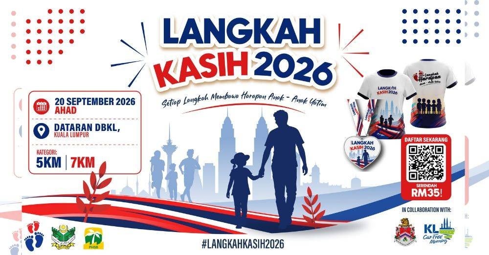 Image from: Setiap langkah, satu harapan: Larian Kasih 2026 bersama PEYATIM satukan rakyat Malaysia demi masa depan anak-anak yatim