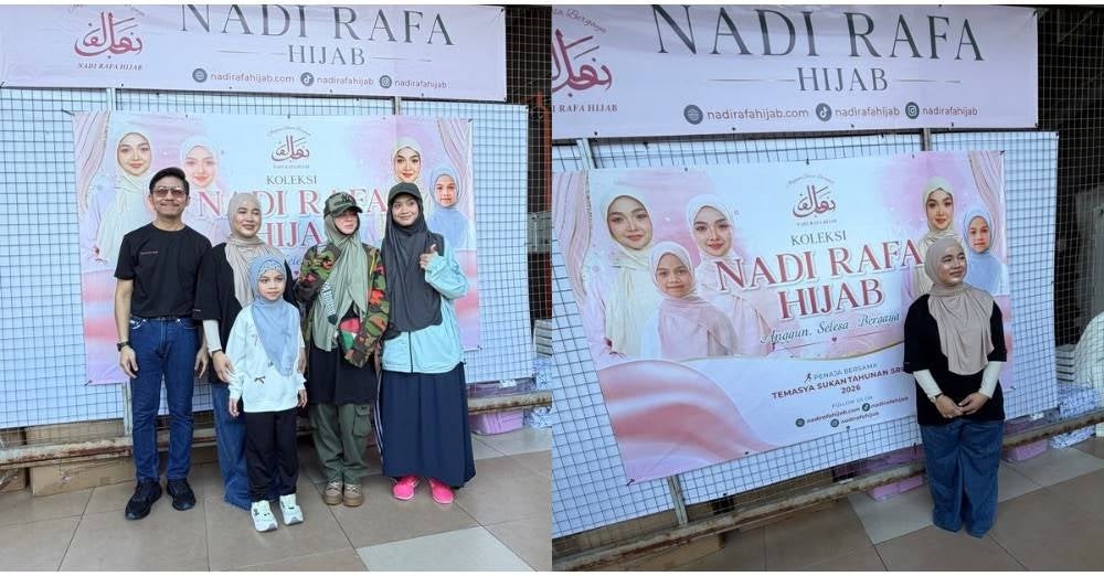 Image from: Bermula daripada cita rasa si kecil, Nadiah hasilkan hijab sedondon untuk ibu dan anak