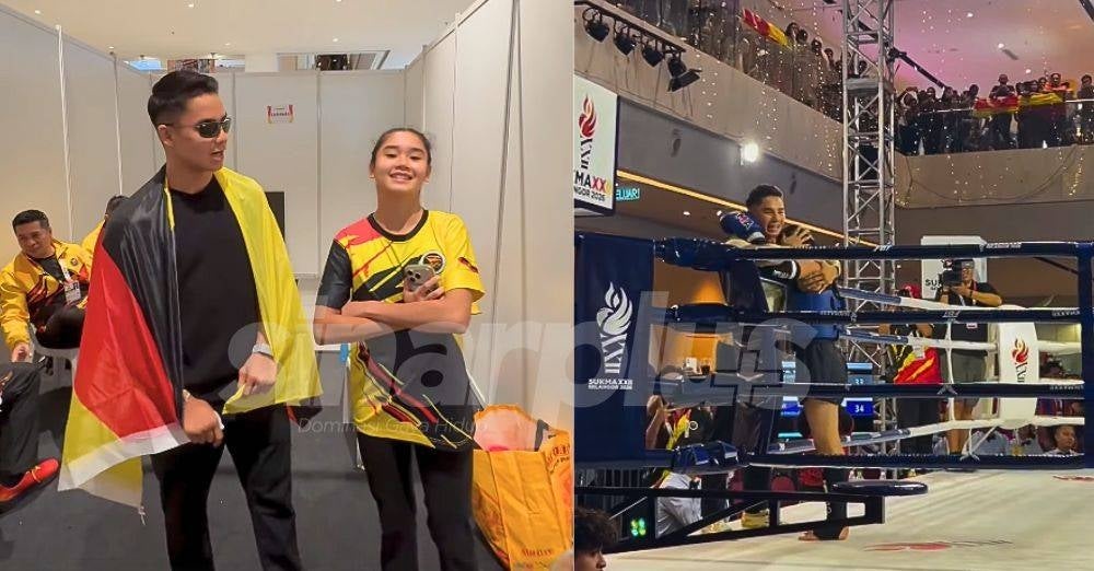 Image from: Ikut jejak 3 abang, Mia Ghazali raih emas Muay Thai SUKMA. '2022, 2024, 2026 berturut-turut daripada keluarga Ghazali untuk Sarawak'