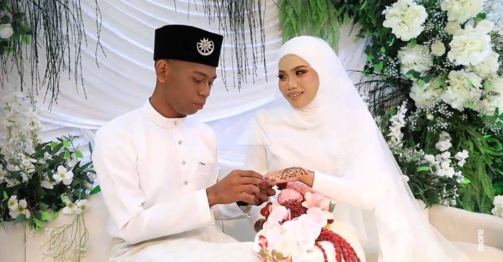 Image from: 'Tunggu sayang di pintu syurga.' Air mata bahagia pengantin baharu bertukar duka, 3 hari nikah suami maut kemalangan