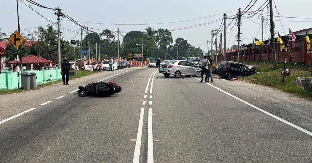 Image from: 'Tunggu sayang di pintu syurga.' Air mata bahagia pengantin baharu bertukar duka, 3 hari nikah suami maut kemalangan