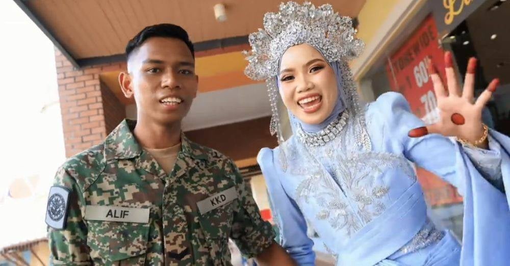 Image from: 'Tunggu sayang di pintu syurga.' Air mata bahagia pengantin baharu bertukar duka, 3 hari nikah suami maut kemalangan