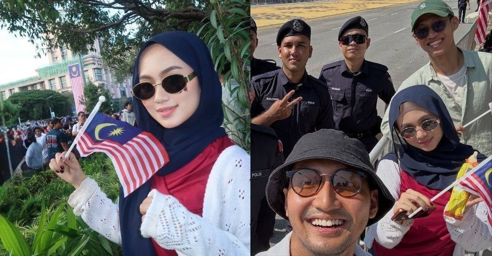 Image from: Isteri panjat pokok tonton perarakan Hari Kebangsaan, jawapan Sufian Suhaimi bikin terhibur. 'Aku tak ajak, dia yang nak ikut'