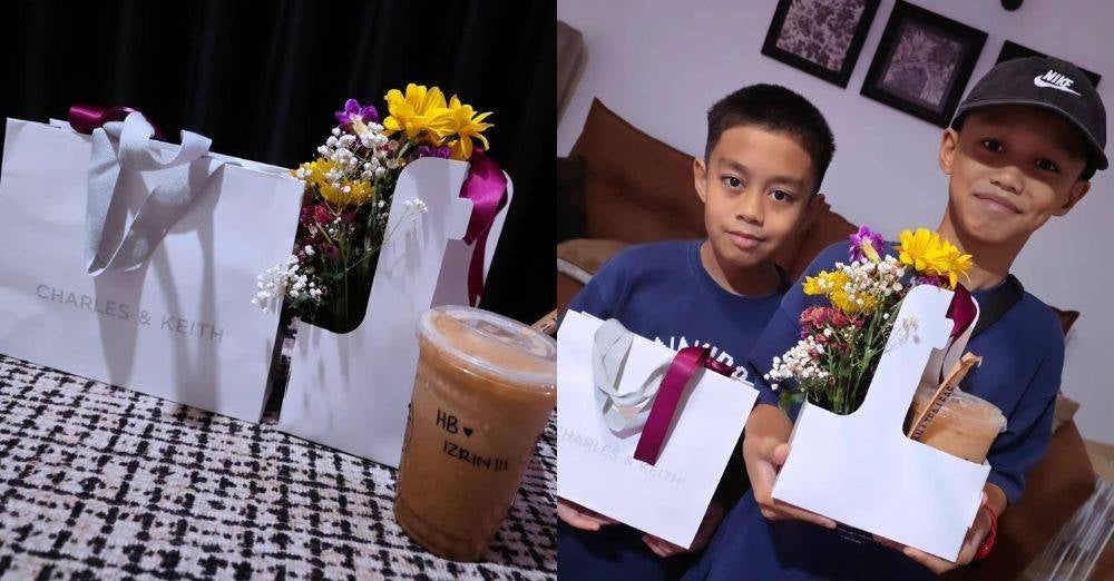 Image from: 'Menci la bila ada yang lebih sweet!' – Izreen Azminda terharu terima kejutan Intan Liana, bawa kopi dan hadiah