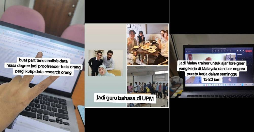 Image from: Bekas 'akak cleaner' kini bangga bergelar pensyarah universiti, buktikan kerja keras membuahkan hasil — 'Kali pertama datang KL hanya ada RM20'