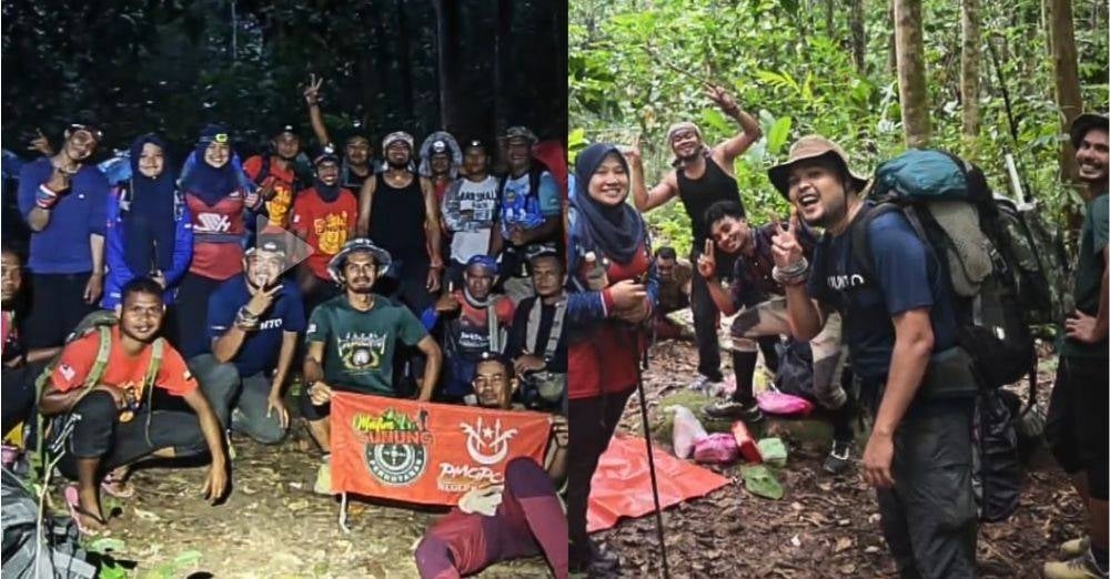 Image from: 'Isyarat asap penyelamat nyawa' - Hilang ketika mendaki Gunung Gerah, empat sekeluarga & dua malim gunung ditemukan selamat