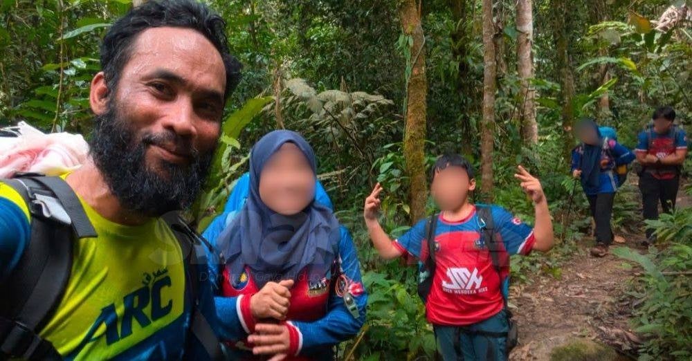 Image from: 'Istiqamah berjemaah dalam hutan' - Malim gunung terharu 4 sekeluarga hilang di Gunung Gerah tetap disiplin jaga solat