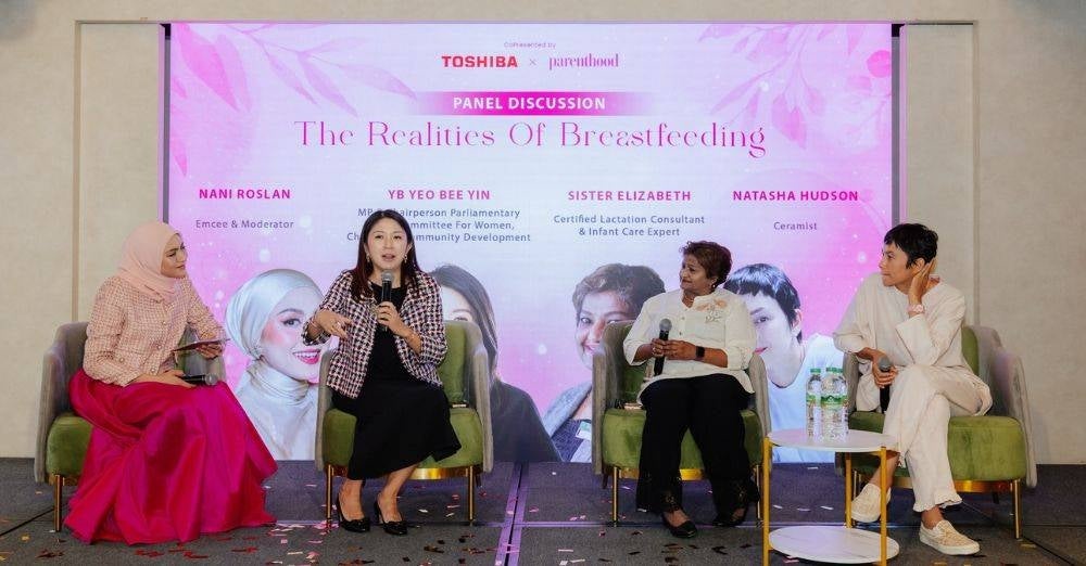 Image from: Sokongan buat ibu menyusu terus diperkukuh, Toshiba Lifestyle Malaysia terima pengiktirafan Parenthood Records