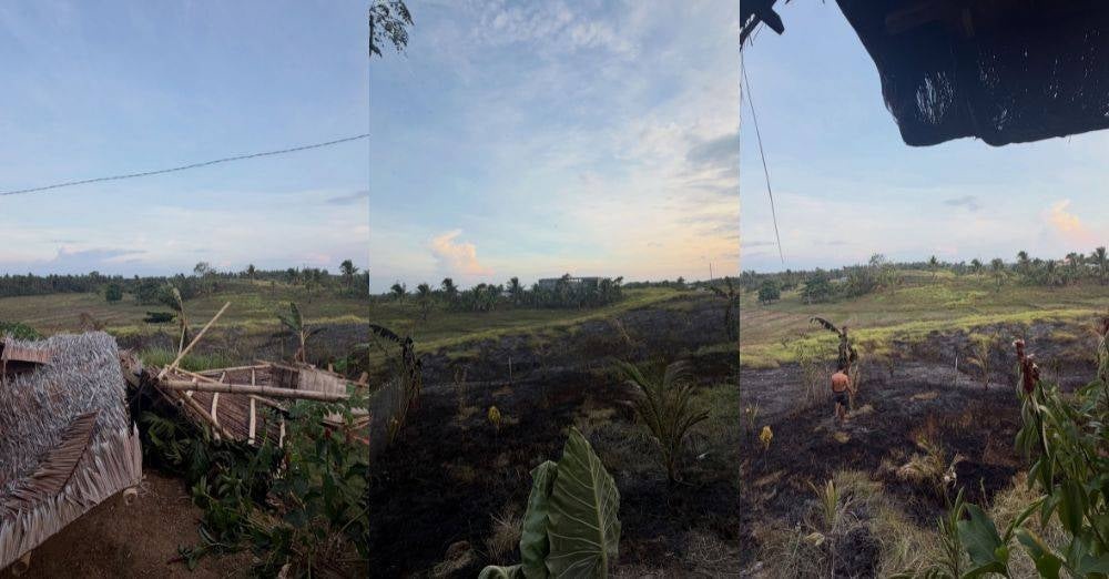 Image from: Ben Amir dan isteri kongsi detik cemas rumah hampir terbakar, api merebak hingga ke laman – ‘Asap tebal, saya sukar bernafas’