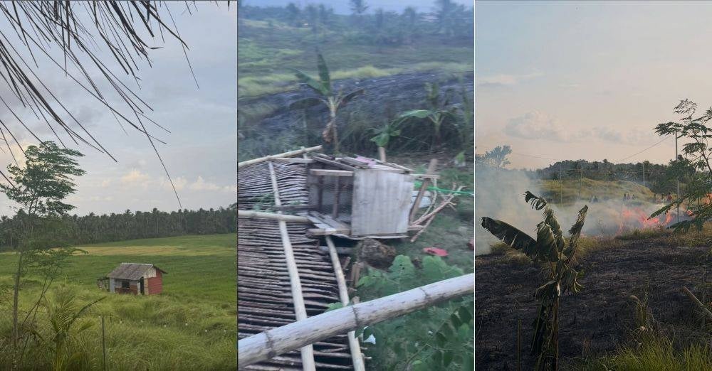 Image from: Ben Amir dan isteri kongsi detik cemas rumah hampir terbakar, api merebak hingga ke laman – ‘Asap tebal, saya sukar bernafas’