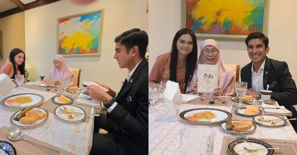 Image from: Bawa kad kahwin, Syed Saddiq & Bella Astillah sempat ‘berguru’ 2 jam dengan Wan Azizah -‘Beliau Malaysia’s compassionate iron lady’