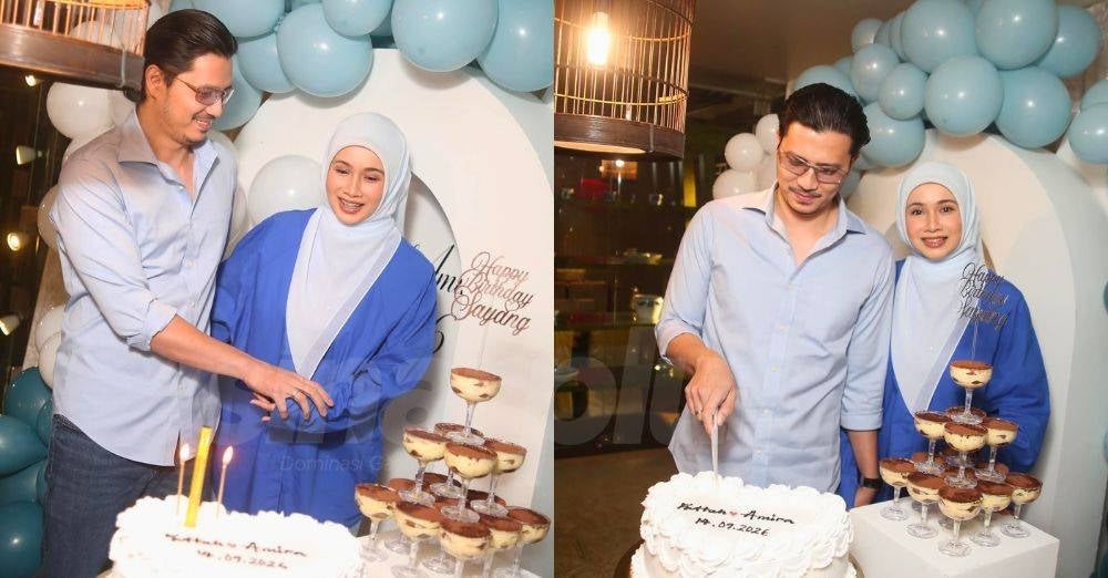 Image from:  'Moga ALLAH jaga suami saya dunia akhirat' - Doa Amira Othman buat Fattah Amin sempena birthday ke-36 & anniversary pertama