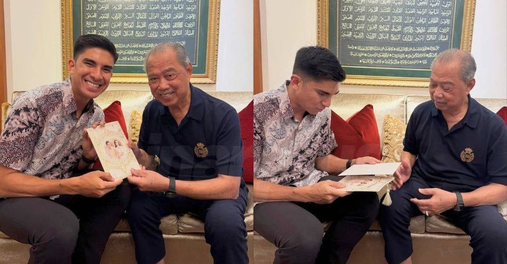 Image from: 'Sama-sama asaskan parti, usia 25 dicalon sebagai menteri' - Syed Saddiq hantar sendiri kad kahwin, kenang jasa Muhyiddin